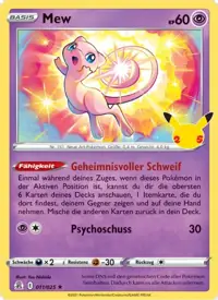 Mew 011/025 – Celebrations (CEL), Pokémon-Karte Deutsch