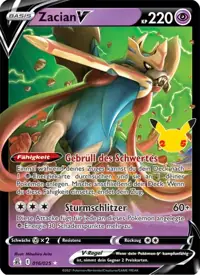 Zacian V 016/025 – Celebrations (CEL), Pokémon-Karte Deutsch