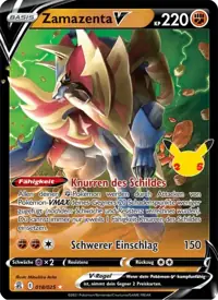 Zamazenta V 018/025 – Celebrations (CEL), Pokémon-Karte Deutsch
