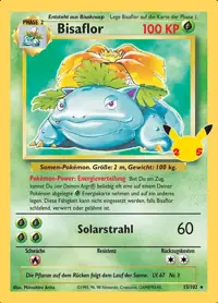 Bisaflor 15/102 – Celebrations Klassische Kollektion (CEL:CC), Pokémon-Karte Deutsch