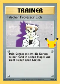 Falscher Professor Eich 73/102 – Celebrations Klassische Kollektion (CEL:CC), Pokémon-Karte Deutsch