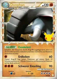 Donphan 107/123 – Celebrations Klassische Kollektion (CEL:CC), Pokémon-Karte Deutsch