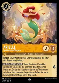 Arielle - Spektakuläre Sängerin 002 – Das erste Kapitel, Lorcana-Karte Deutsch