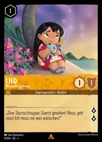 Lilo - Wünscht sich was 009 – Das erste Kapitel, Lorcana-Karte Deutsch