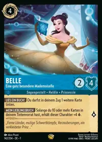 Belle - Eine ganz besondere Mademoiselle 142 – Das erste Kapitel, Lorcana-Karte Deutsch