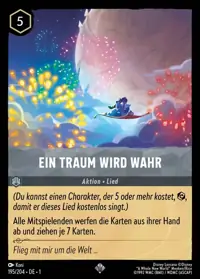 Ein Traum Wird Wahr 195 – Das erste Kapitel, Lorcana-Karte Deutsch