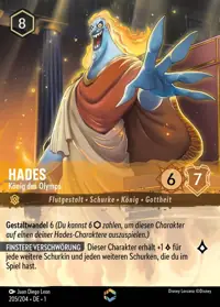 Hades - König des Olymps 205/204 – Das erste Kapitel, Lorcana-Karte Deutsch