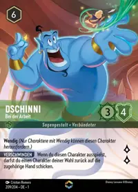 Dschinni - Bei der Arbeit 209/204 – Das erste Kapitel, Lorcana-Karte Deutsch