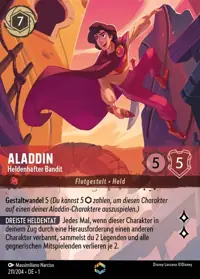 Aladdin - Heldenhafter Bandit 211/204 – Das erste Kapitel, Lorcana-Karte Deutsch