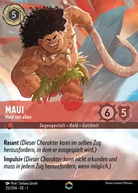 Maui - Held von Allen 212/204 – Das erste Kapitel, Lorcana-Karte Deutsch