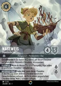 Naseweis - Gigantische Fee 216/204 – Das erste Kapitel, Lorcana-Karte Deutsch