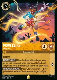 Powerline - Megastar 017 – Die Stadt Hyperia, Lorcana-Karte Deutsch