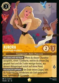 Aurora - Entzückende Musikerin 019 – Die Stadt Hyperia, Lorcana-Karte Deutsch