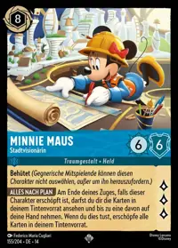 Minnie Maus - Stadtvisionärin 155 – Die Stadt Hyperia, Lorcana-Karte Deutsch