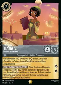 Tiana - Festveranstalterin 196 – Die Stadt Hyperia, Lorcana-Karte Deutsch