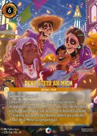 Denk stets an mich 225/204 – Die Stadt Hyperia, Lorcana-Karte Deutsch