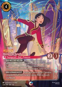 Mulan - Meisterin der Kampfkünste 234/204 – Die Stadt Hyperia, Lorcana-Karte Deutsch