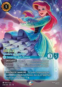 Arielle - Sammlerin von Kuriositäten 236/204 – Die Stadt Hyperia, Lorcana-Karte Deutsch