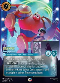 Baymax - Energiegeladen 237/204 – Die Stadt Hyperia, Lorcana-Karte Deutsch