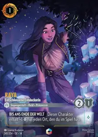 Raya - Entschlossene Entdeckerin 240/204 – Die Stadt Hyperia, Lorcana-Karte Deutsch