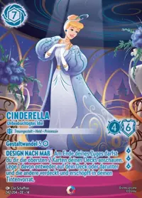 Cinderella - Unbeabsichtigtes Idol 242/204 – Die Stadt Hyperia, Lorcana-Karte Deutsch