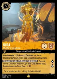 Kida - Wächterin von Atlantis 007 – Die Tintenlande, Lorcana-Karte Deutsch
