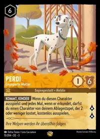Perdi - Engagierte Mutter 015 – Die Tintenlande, Lorcana-Karte Deutsch