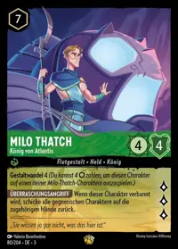Milo Thatch - König von Atlantis 080 – Die Tintenlande, Lorcana-Karte Deutsch