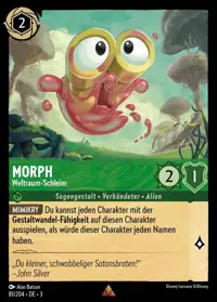 Morph - Weltraum-Schleim 081 – Die Tintenlande, Lorcana-Karte Deutsch