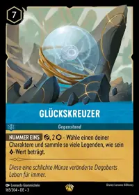 Glückskreuzer 165 – Die Tintenlande, Lorcana-Karte Deutsch