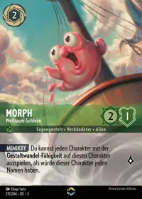 Morph - Weltraum-Schleim 211/204 – Die Tintenlande, Lorcana-Karte Deutsch