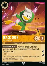 Track Duck - Eine coole Ente 001 – Domäne von Dschafar, Lorcana-Karte Deutsch