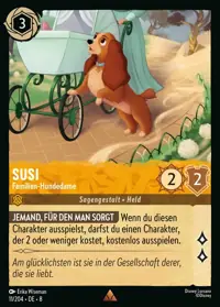 Susi - Familien-Hundedame 011 – Domäne von Dschafar, Lorcana-Karte Deutsch