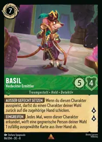 Basil - Verdeckter Ermittler 086 – Domäne von Dschafar, Lorcana-Karte Deutsch