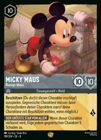 Micky Maus - Riesige Maus 199 – Domäne von Dschafar, Lorcana-Karte Deutsch