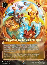 Die Sorgen bleiben dir immer fern 208/204 – Domäne von Dschafar, Lorcana-Karte Deutsch