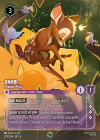 Bambi - Kleiner Prinz 209/204 – Domäne von Dschafar, Lorcana-Karte Deutsch