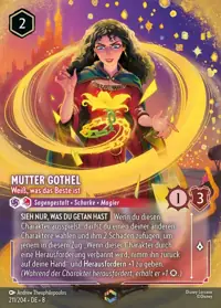 Mutter Gothel - Weiß, was das Beste ist 211/204 – Domäne von Dschafar, Lorcana-Karte Deutsch