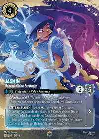 Jasmin - Unermüdliche Strategin 221/204 – Domäne von Dschafar, Lorcana-Karte Deutsch