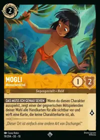 Mogli - Menschenkind 019 – Geflüster aus der Tiefe, Lorcana-Karte Deutsch