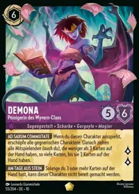 Demona - Peinigerin des Wyvern-Clans 055 – Geflüster aus der Tiefe, Lorcana-Karte Deutsch