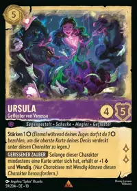 Ursula - Geflüster von Vanessa 059 – Geflüster aus der Tiefe, Lorcana-Karte Deutsch