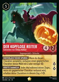 Der kopflose Reiter - Schrecken von Sleepy Hollow 125 – Geflüster aus der Tiefe, Lorcana-Karte Deutsch