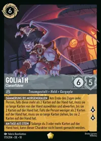 Goliath - Clananführer 173 – Geflüster aus der Tiefe, Lorcana-Karte Deutsch