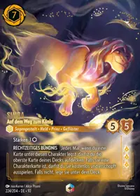 Simba - Auf dem Weg zum König 224/204 – Geflüster aus der Tiefe, Lorcana-Karte Deutsch