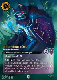Der gehörnte König - Boshafter Herrscher 226/204 – Geflüster aus der Tiefe, Lorcana-Karte Deutsch