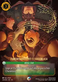 Furchterregend schrecklich 231/204 – Geflüster aus der Tiefe, Lorcana-Karte Deutsch