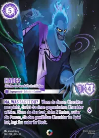 Hades - Möchte ein Geschäft abschließen 242/204 – Geflüster aus der Tiefe, Lorcana-Karte Deutsch