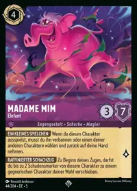 Madame Mim - Elefant 044 – Himmelsleuchten, Lorcana-Karte Deutsch