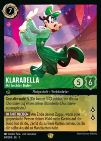 Klarabella - Mit leichten Hufen 084 – Himmelsleuchten, Lorcana-Karte Deutsch